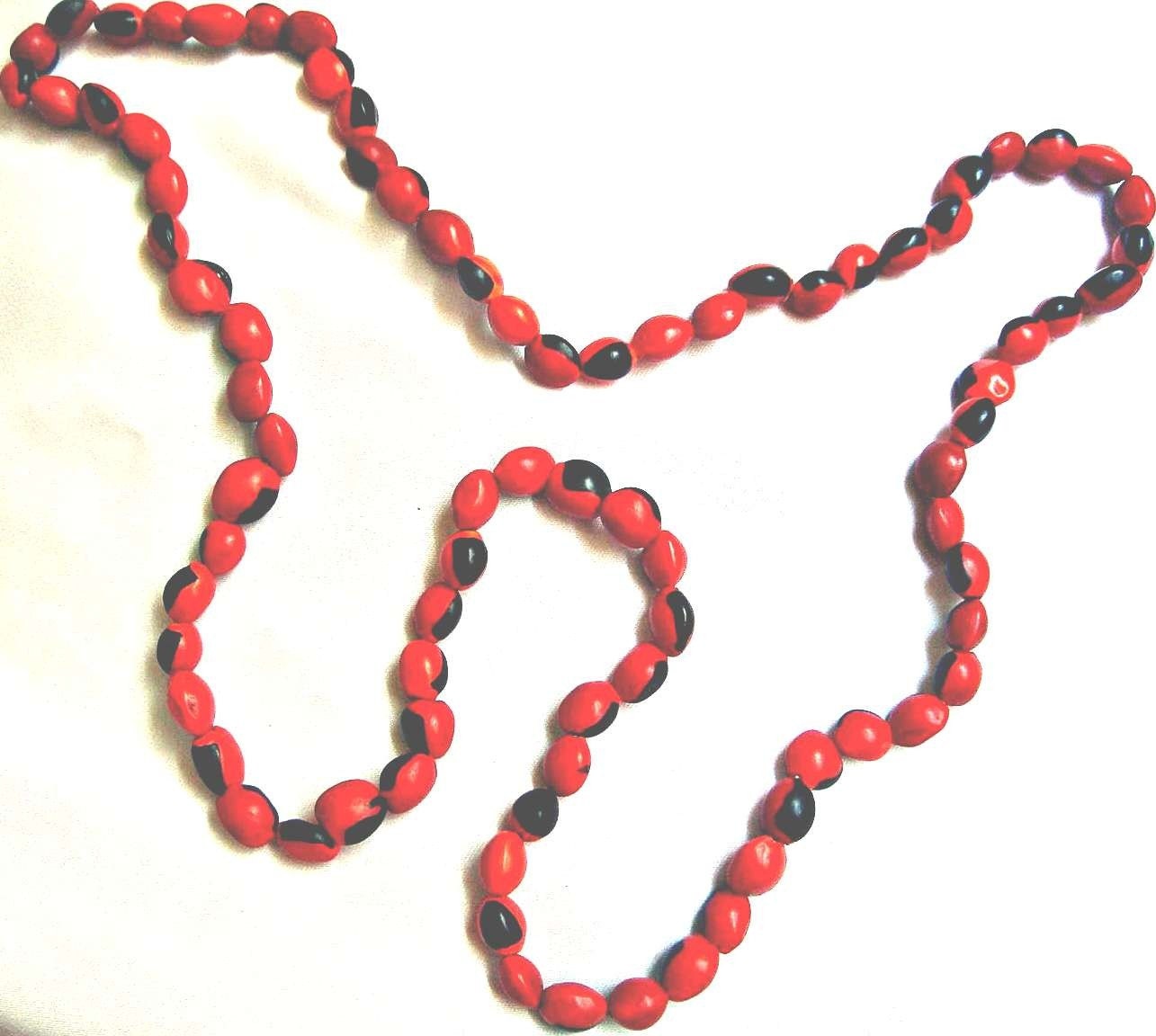Peruvian Huayruro Necklace -Good Luck- Red and Black Avoid Evil Eye