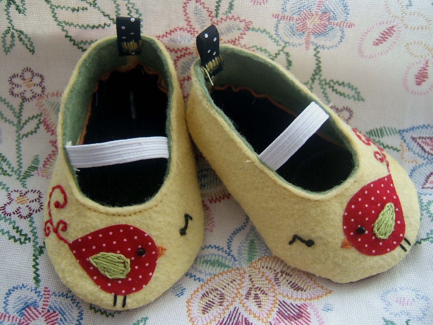 Chirp Wool Felt Baby Shoes- Sizes 1-6