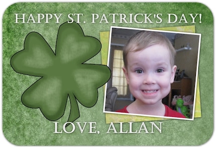 24 Mini St. Patrick's Day Cards - Designed AND Printed - CUSTOM for YOU - wallet size