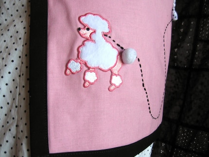 Apron - 2 Pocket Poodle Skirt - Pink