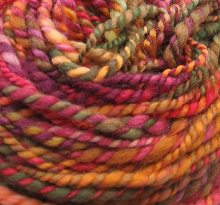 Nothing softer. BFL handspun wool yarn, 3 oz., 76 yards