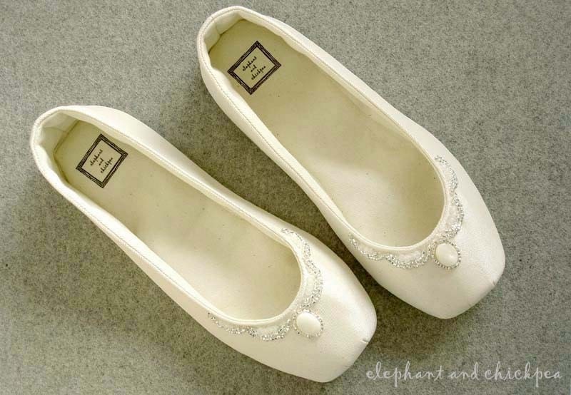Handmade Weddings on Etsy Wedding Ballet Flat House Shoes by 