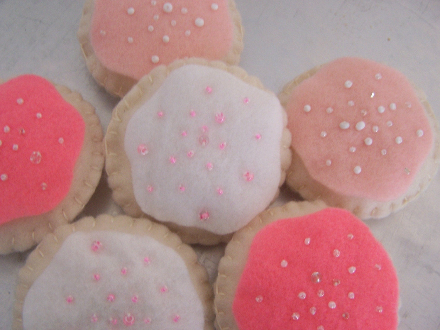 Felt Cookies - Pretty in Pink
