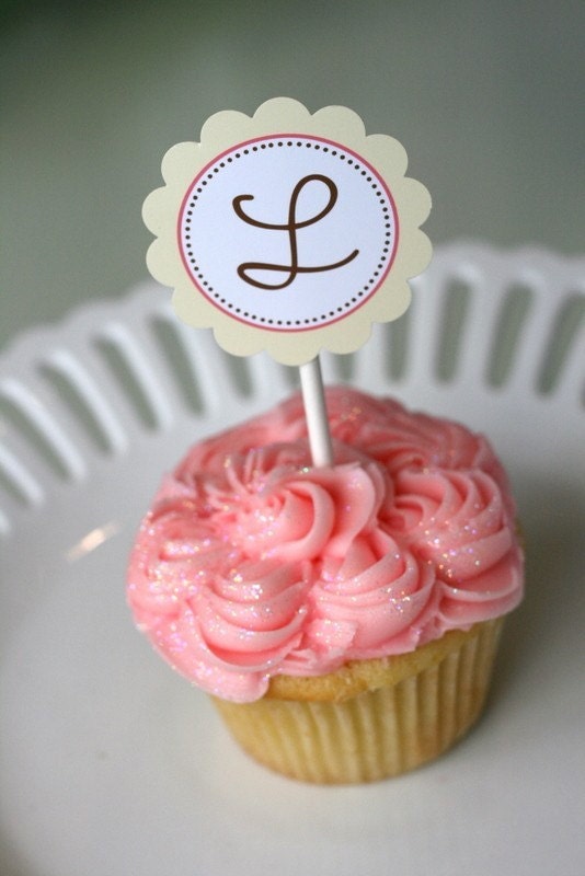 Girly Girl Cupcake Toppers - The TomKat Studio