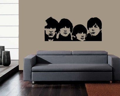Vinyl Art Decor BEATLES decal measures 20.5 inches x 48 inches