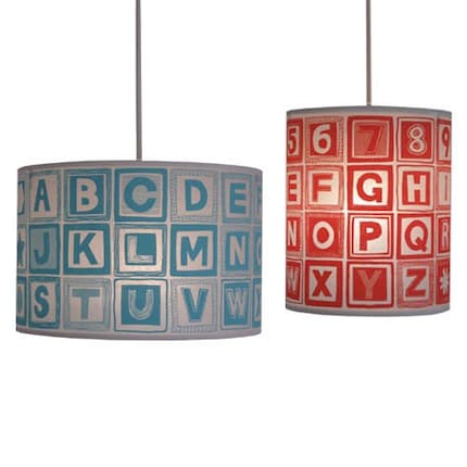 No. 8 ABC Lampshade, choice of 9 colourways