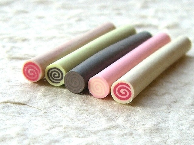 Japanese Teeny Tiny  Roll Cake Blocks For Decorating-5mm-5 sticks