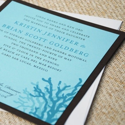 showing up in wedding decor These fabulous Invitations from BeyondDesign 39s