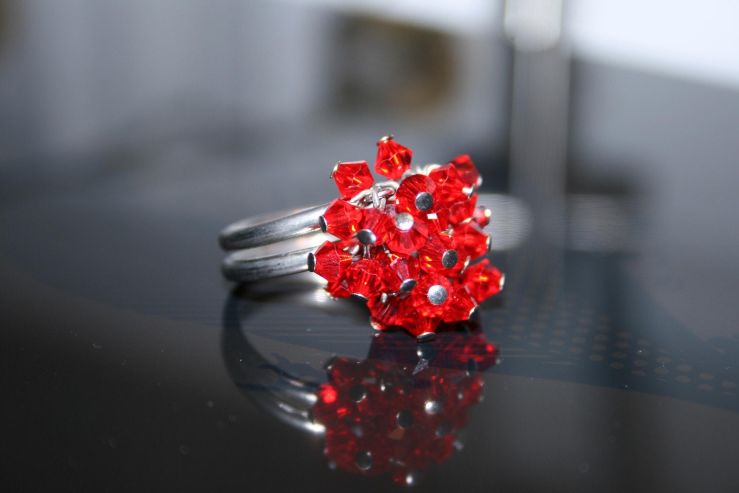 Red Royal Ring by Mandiri on Etsy glamour jewelry jewellery accessories