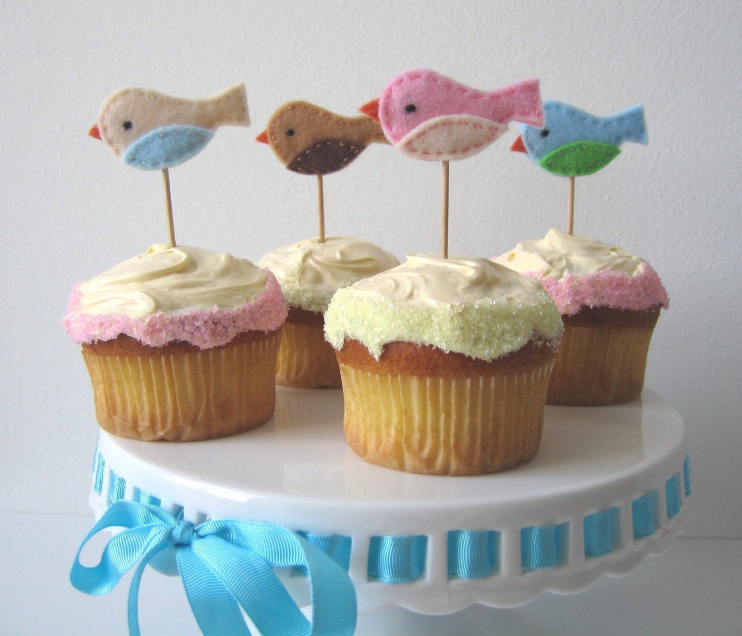 Little Birdie Cupcake Toppers