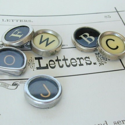 Readable Art...Vintage Typewriter Key Pendant
