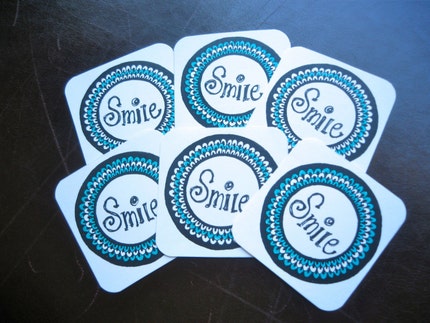 A Bunch of Smiles, Set of 6 mini cards