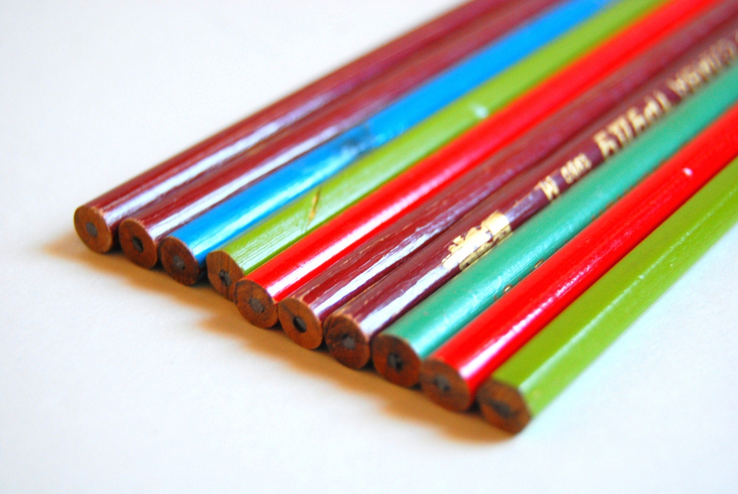 A set of 10 vintage pencils from Soviet Union