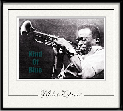 Miles Dewey Davis American jazz trumpeter - limited edition poster - size 11,69 X 16,535 inches