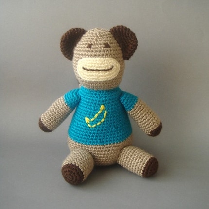 Amigurumi - crochet monkey - ooak -