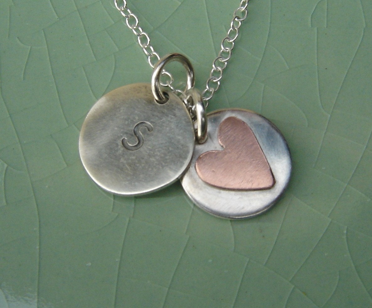 The perfect gift for flowergirls and bridesmaids initial heart tags