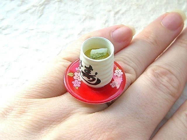 Kawaii Cute Japanese Ring - Green Tea