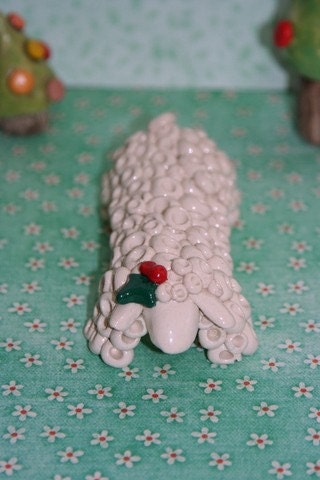 Holy Flower Loving Sheep - Sweet Gift for holiday