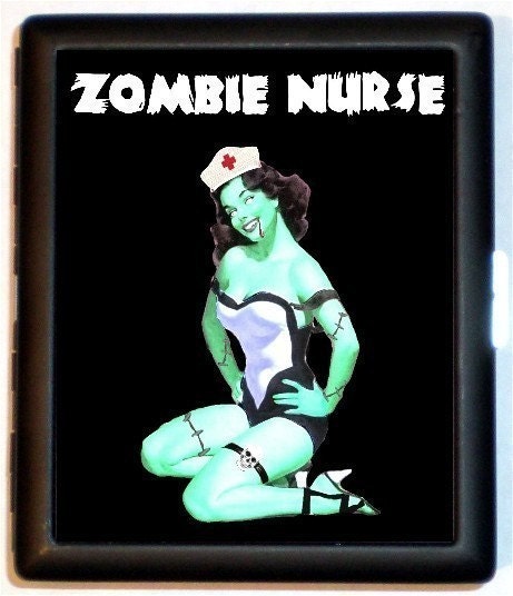 Zombie Pin Up Girl Art. Zombie Pinup Pin Up Nurse