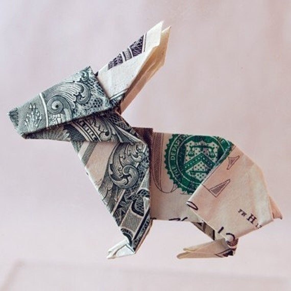 dollar bill origami rabbit. Rabbit Dollar Origami. From wendysorigami