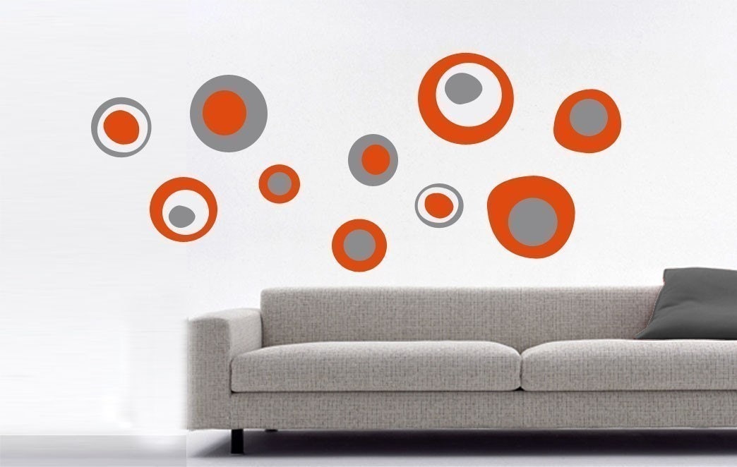 ShaNickers Wall Decal, Circles and Rings, FREE SHIPPING