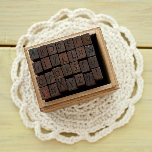 styles of writing alphabets. SALE, Antique Style Neat Writing Alphabet Wooden Stamp Set (Captial Letter). From marchare