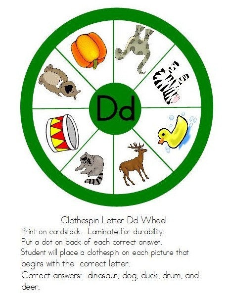 ordinal numbers activities. Letter of the Week D Theme