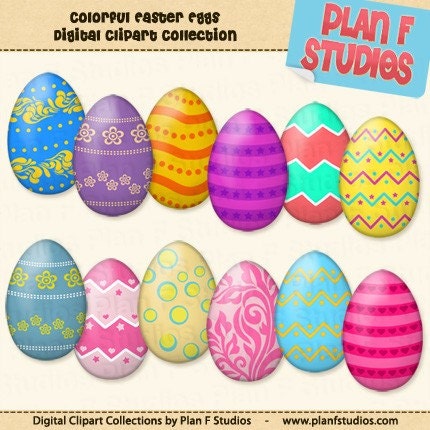 row of easter eggs clipart. Colorful Easter Egg Clip Art