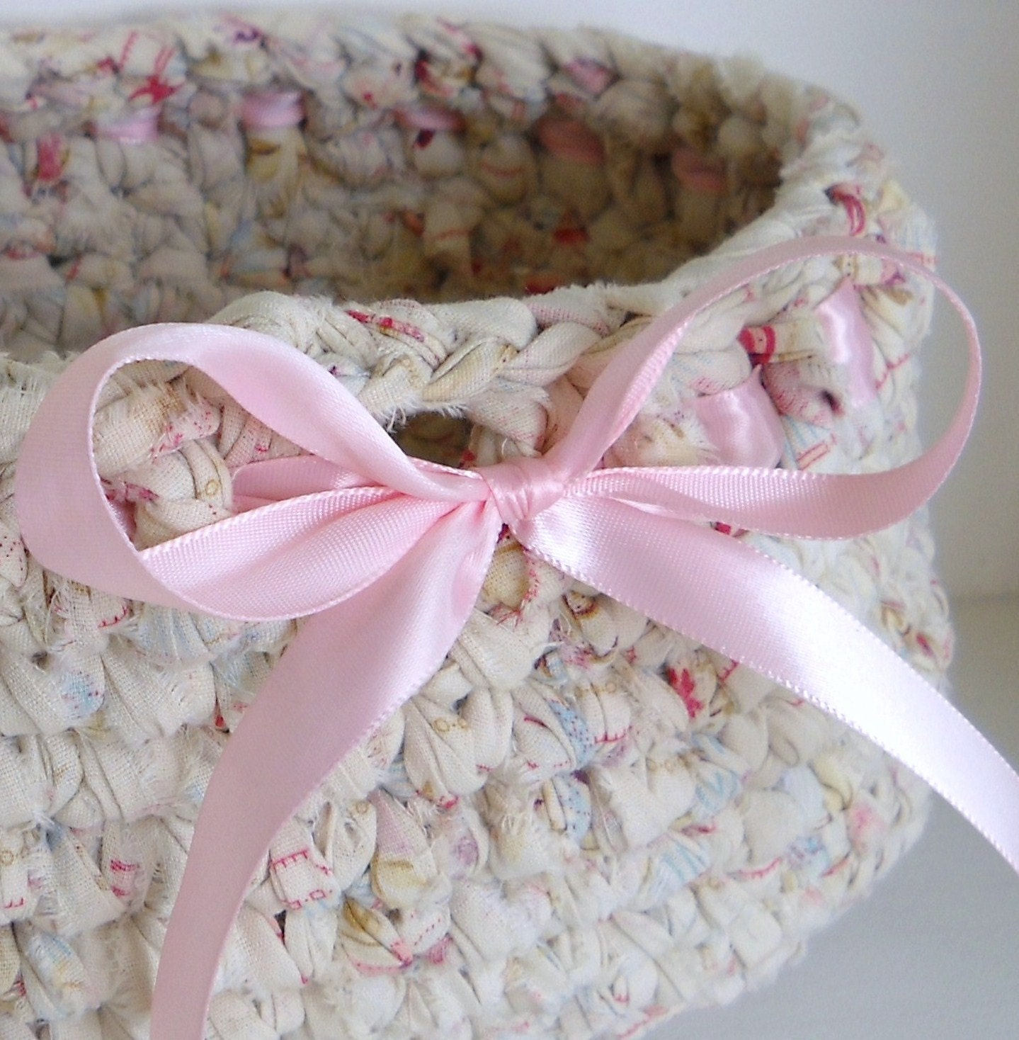 Shabby Chic and Earth Friendly Basket