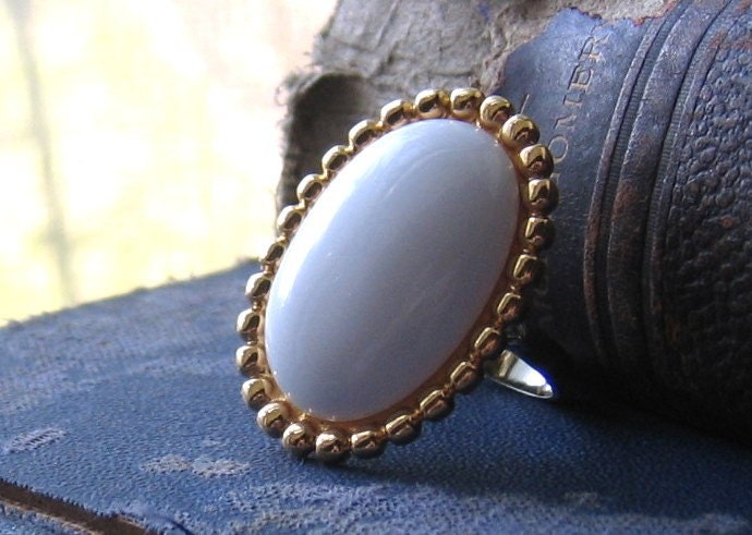 Classic Oval Rescued Vintage Earring Ring