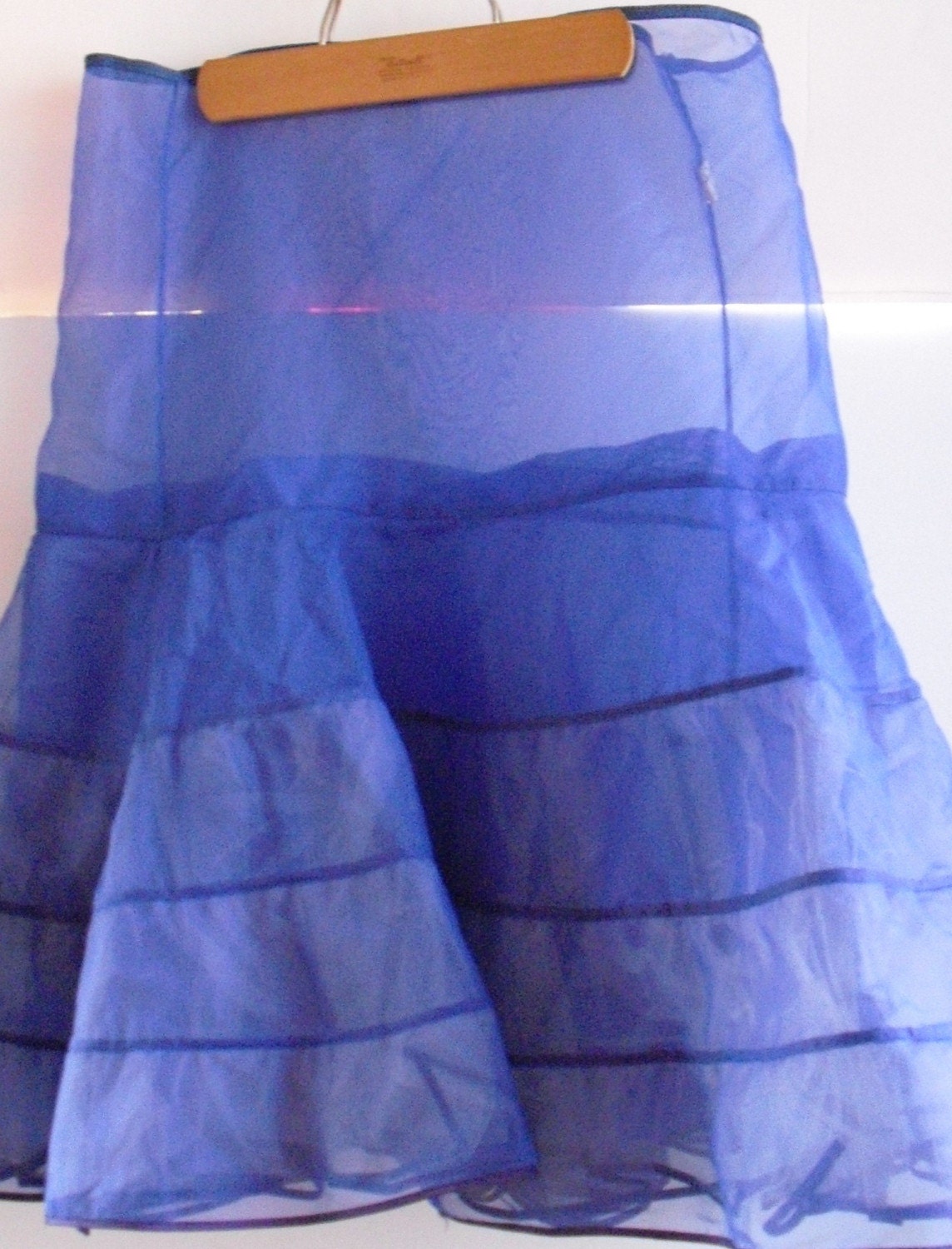 Vintage Blue Crinoline Petticoat Slip