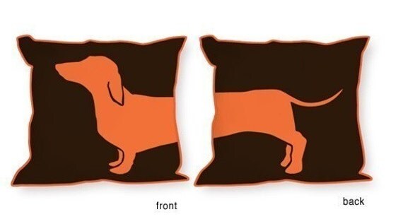 AMUSING DACHSHUND PILLOW FROM HAPPY HOT DOG COLLECTION