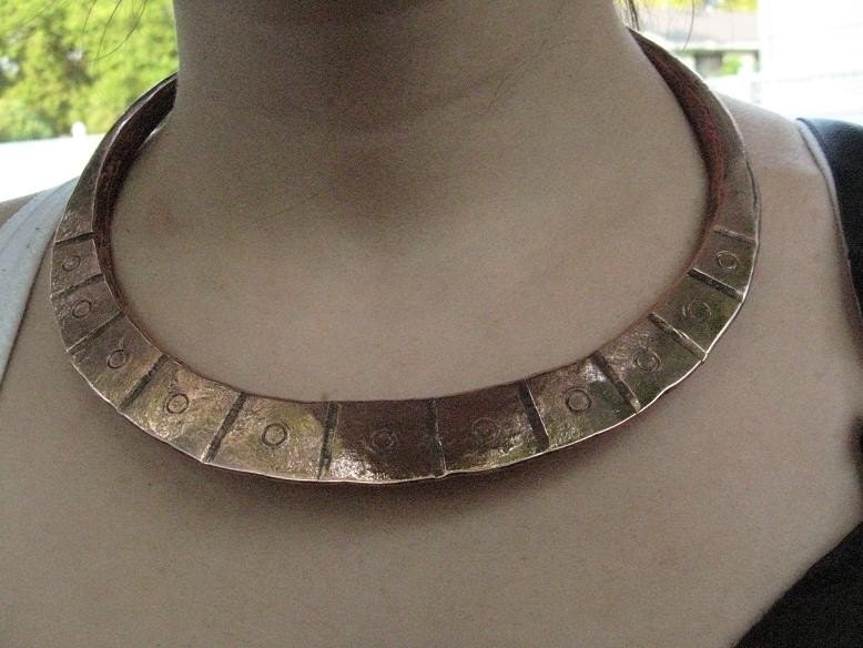African Copper Tribal Necklace