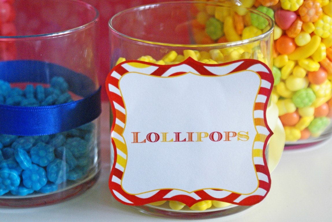 candy buffet table. -candy-uffet-table-tags