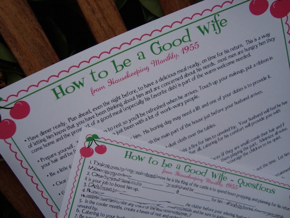 1950s housewife quotes. How to be a Good Wife 1950s