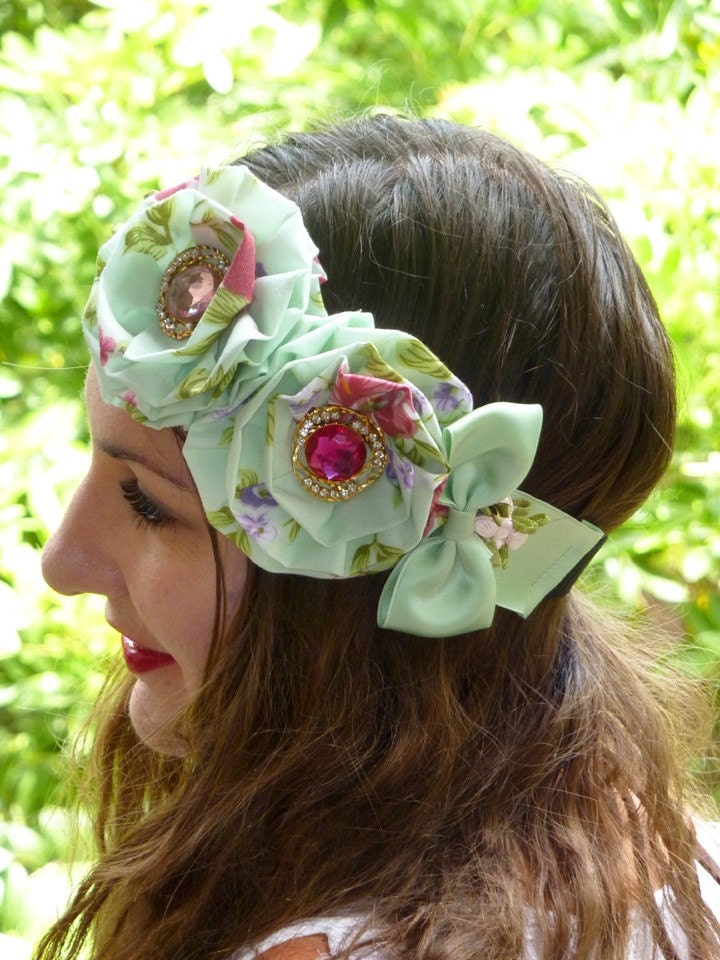 Mint Lolita Headband by Mademoiselle Mermaid