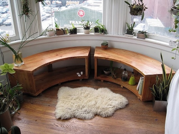 Curved Bay Window Bench
