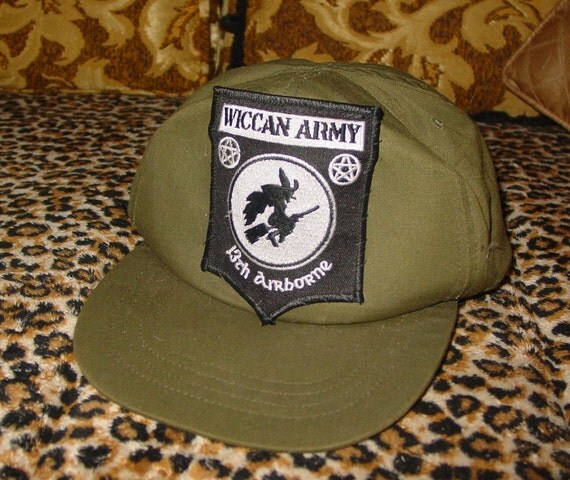 Wiccan army  13 th airborne hat  Halloween witches on the ride