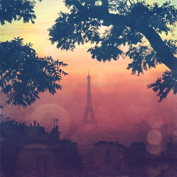 Paris by Sunset - 4x4 fine art photo print