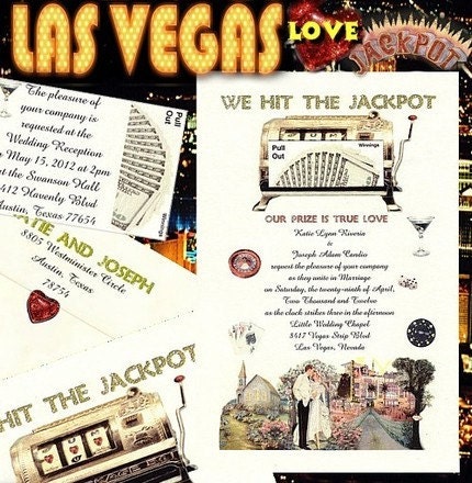 vegas wedding invitations. Las Vegas Wedding Invitations