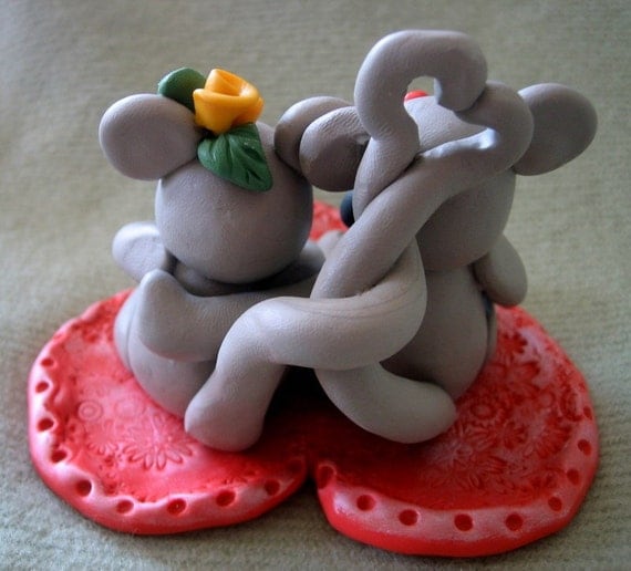 Mouse Wedding Cake Topper