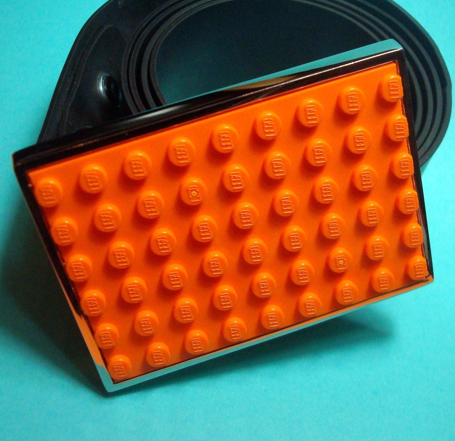 Belt Buckle LEGO Orange
