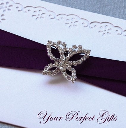 diamante wedding invitations. Crystal Diamante Wedding