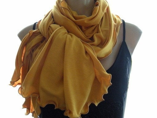 NEW...Spice Colors..Turmeric  Neck Rag with matching Trimming....Globetrotter..