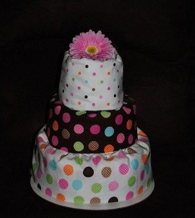 How To Make A Diaper Cake With Receiving Blankets. This 3 tier diaper cake has