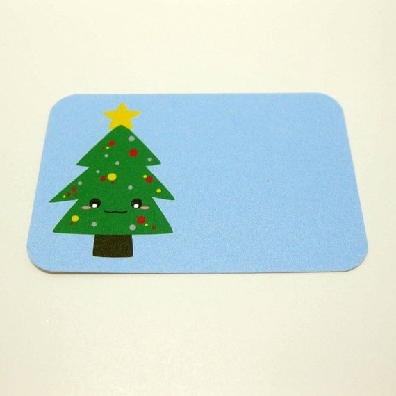 Christmas Tree Gift Tags - Set of 4