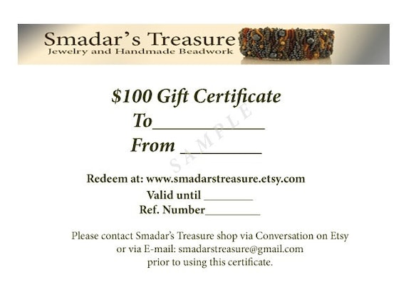 100 USD Gift Certificate by Email