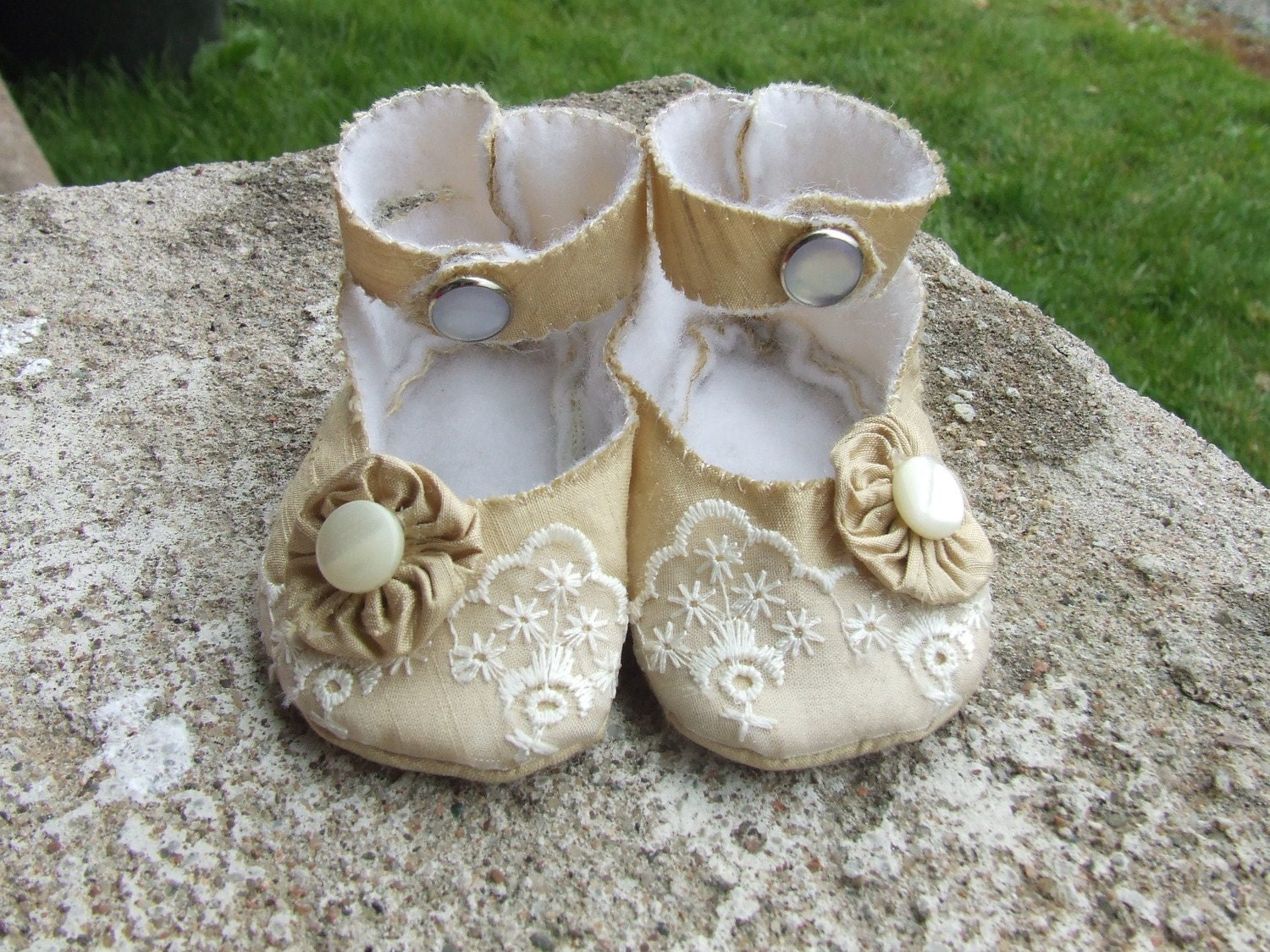 silk baby shoes