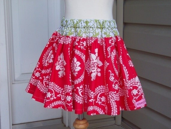 New New New Whimsy Couture Sewing Pattern Tutorial ebook SCRAPPY TWIRL SKIRT sizes 6m through 12 girls