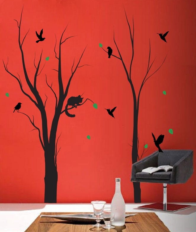 Tree With Birds Vinyl Wall Decal